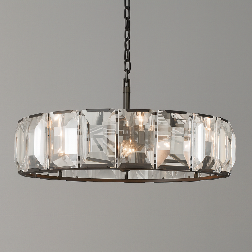 MARLOW CRYSTAL ROUND CHANDELIER 43"