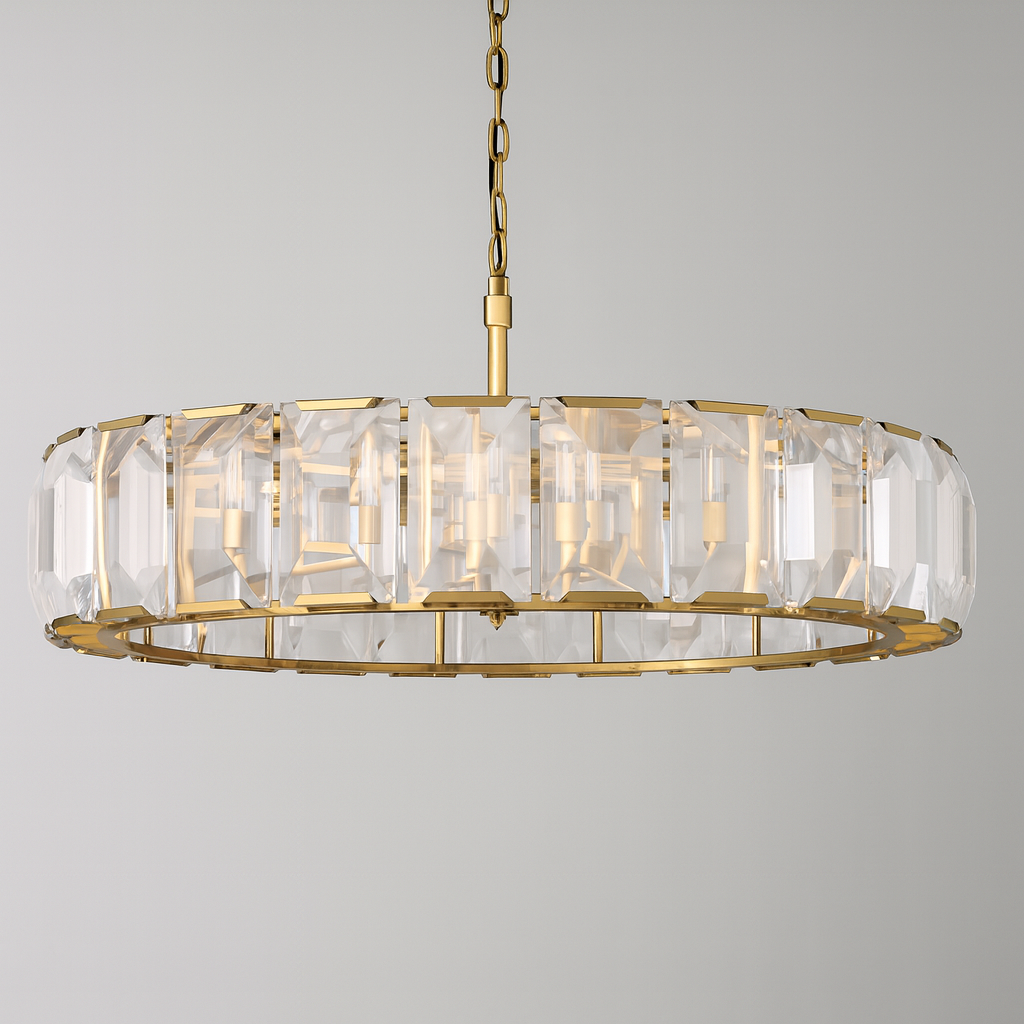 MARLOW CRYSTAL ROUND CHANDELIER 60"