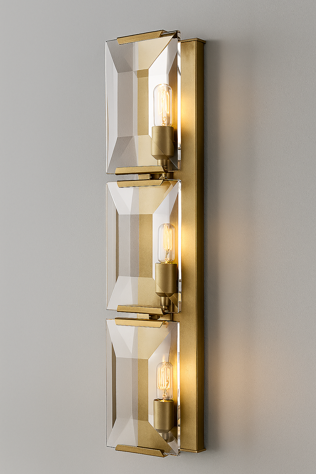 MARLOW CRYSTAL TRIPLE SCONCE