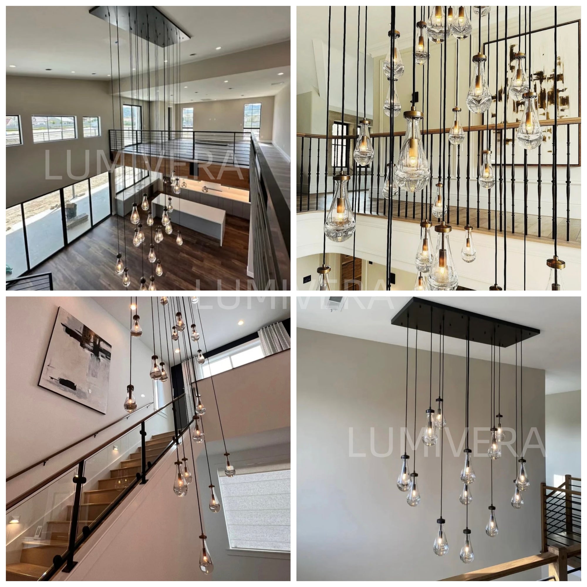 Rainy Rectangular Chandelier