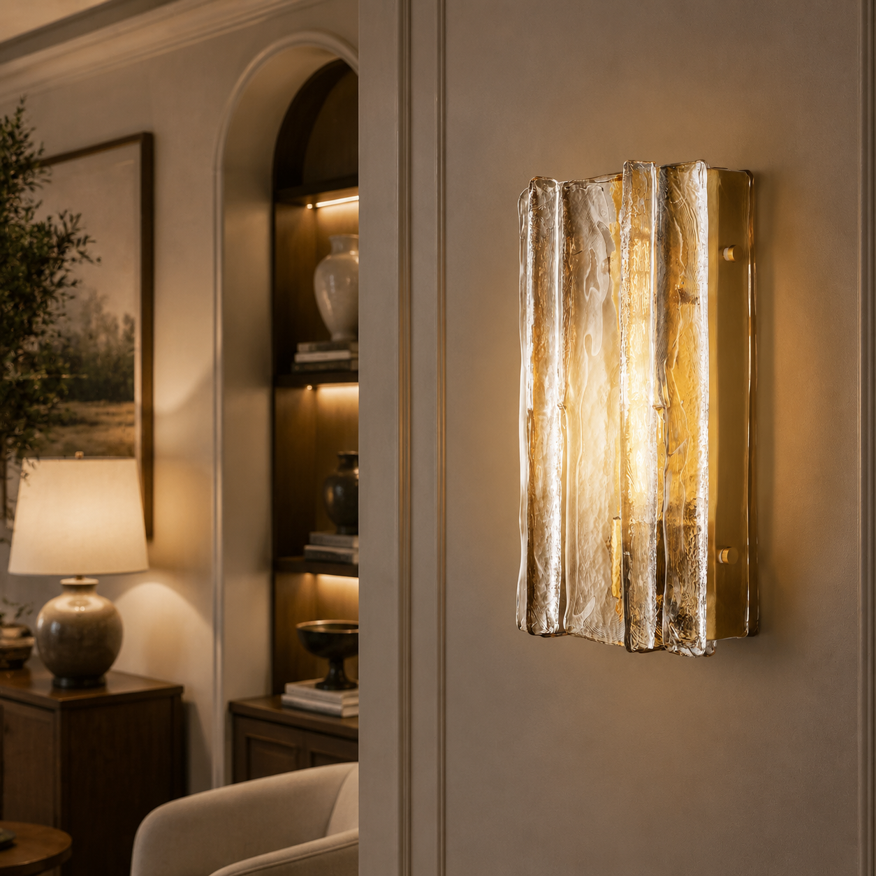 Lattica Glass Sconce