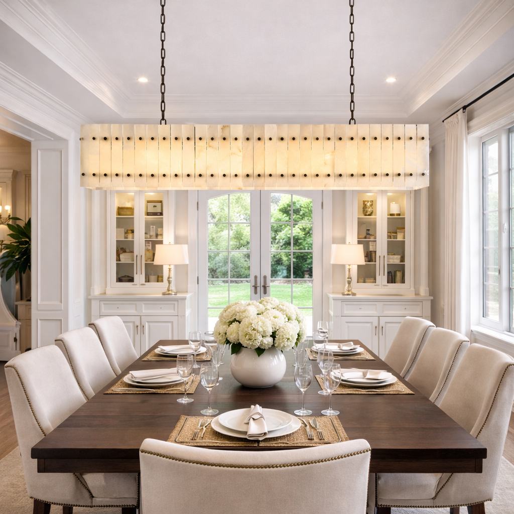 San Marca Alabaster Linear Chandelier