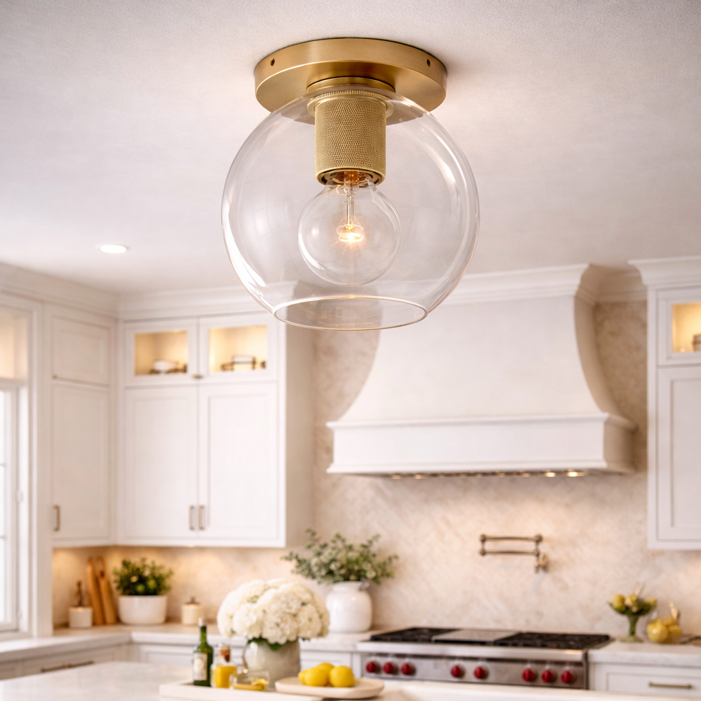 Utilitaira Globe Shade Flushmount