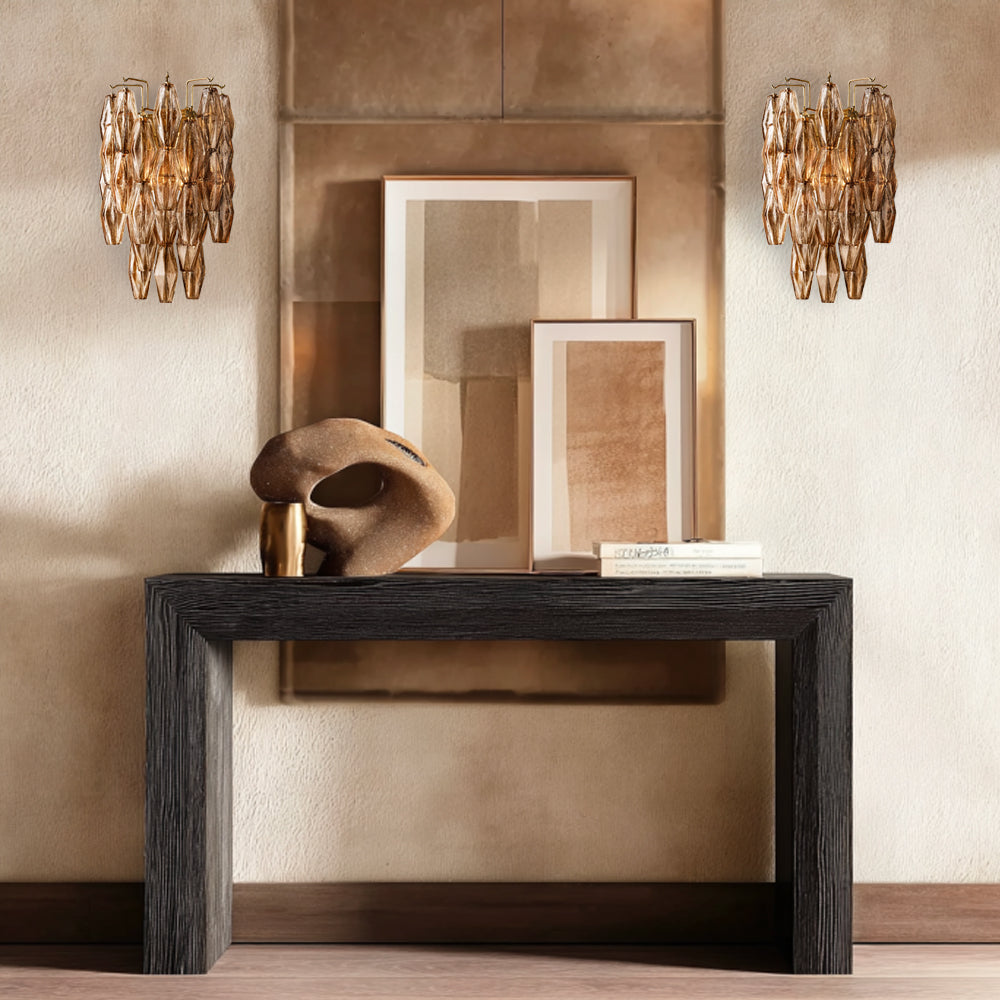 DHIARA SMOKE GLASS SCONCE