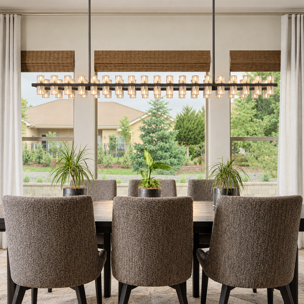 Arcuphoe LED Rectangular Chandelier