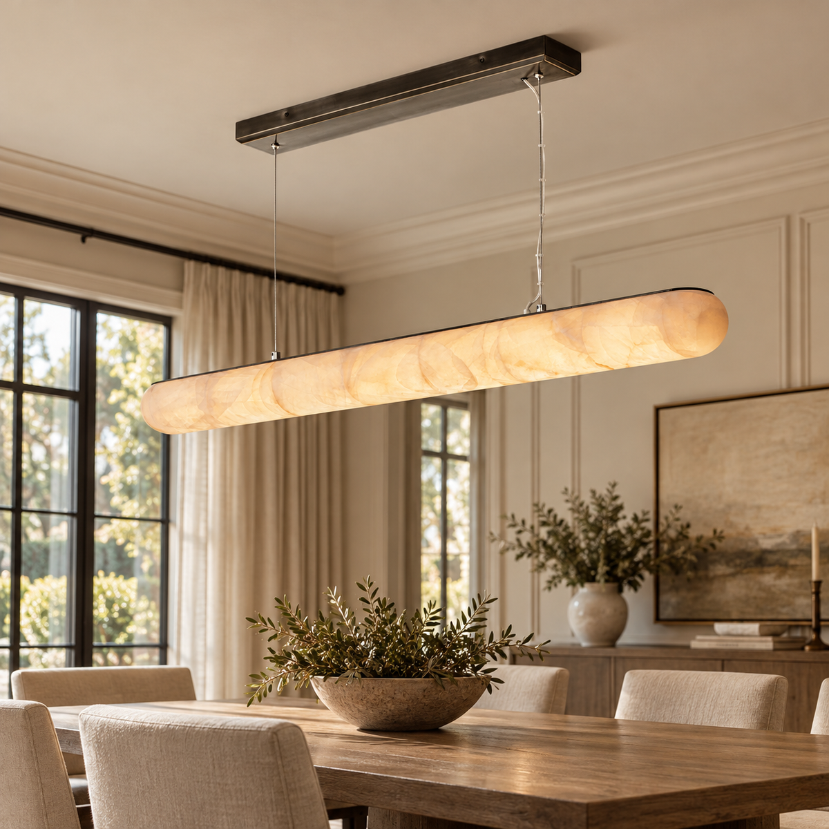 Rigede Lisse Linear Chandelier