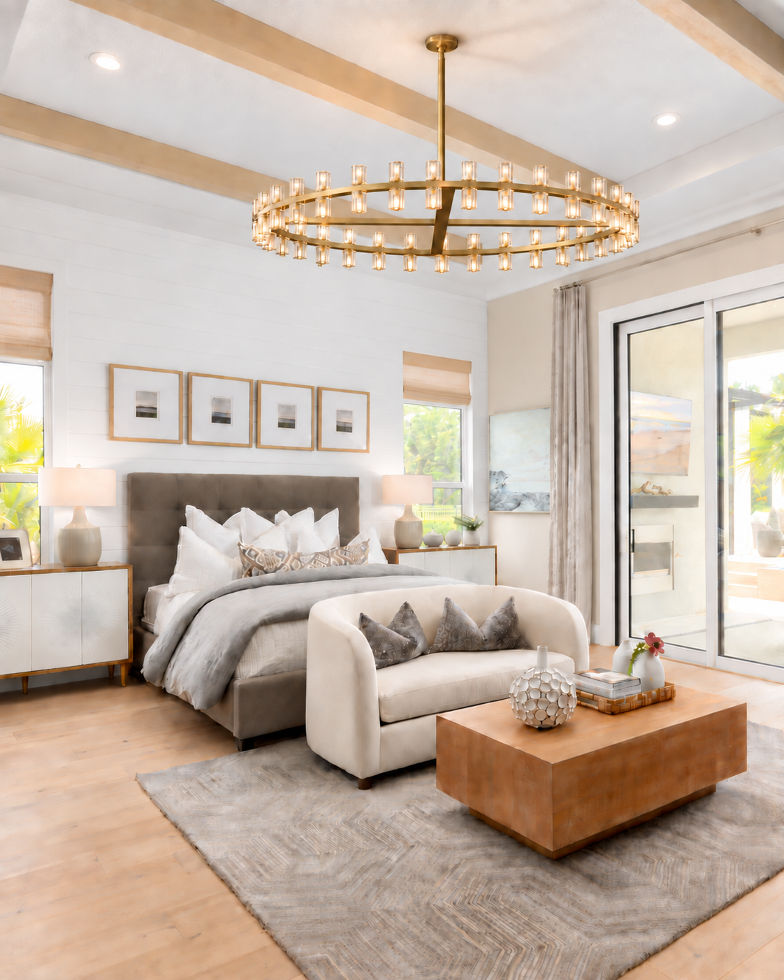 Arcuphoe Led Round Chandelier