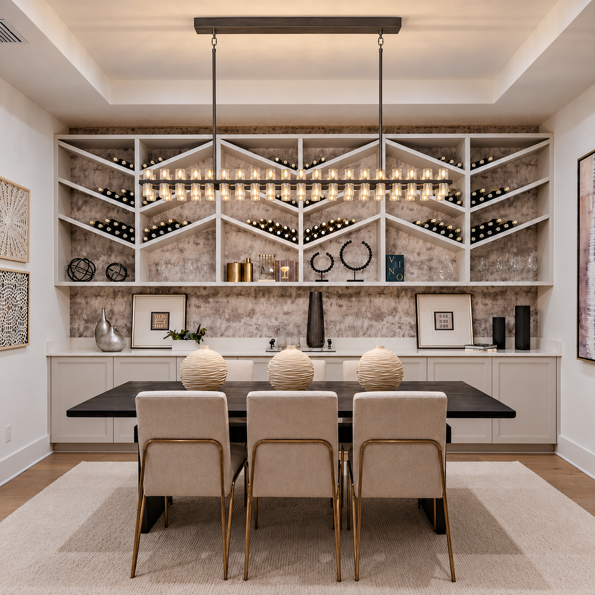 Arcuphoe LED Rectangular Chandelier