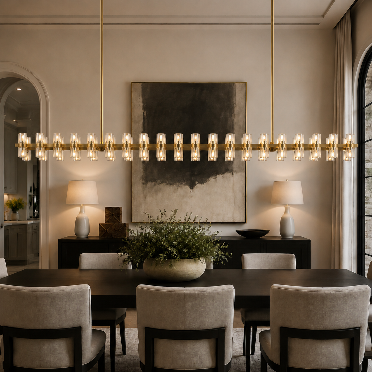 Arcuphoe LED Rectangular Chandelier