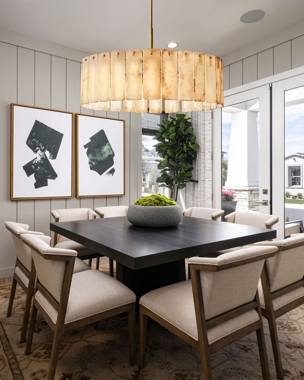 Calametta Onyx Round Chandelier