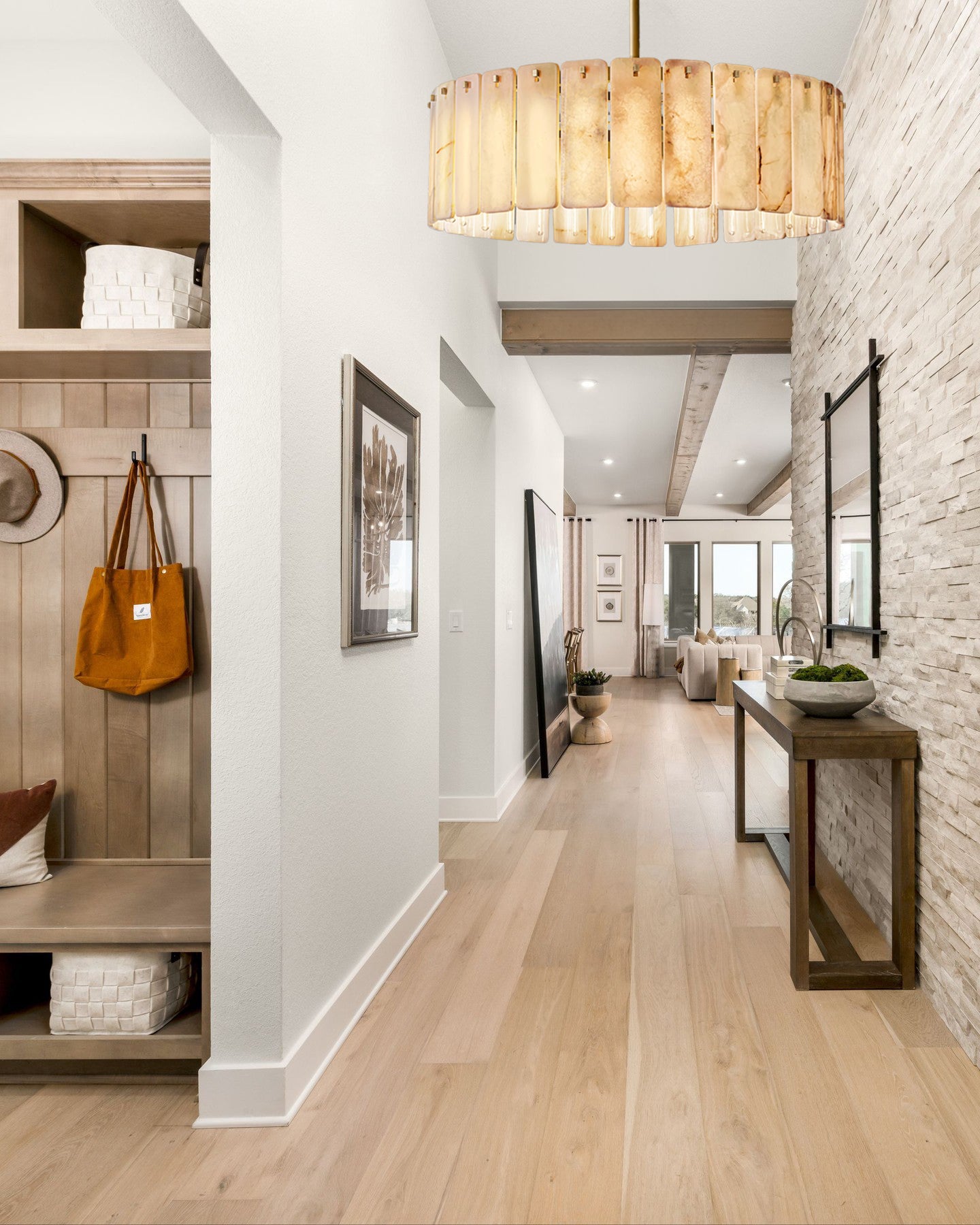 Calametta Onyx Round Chandelier