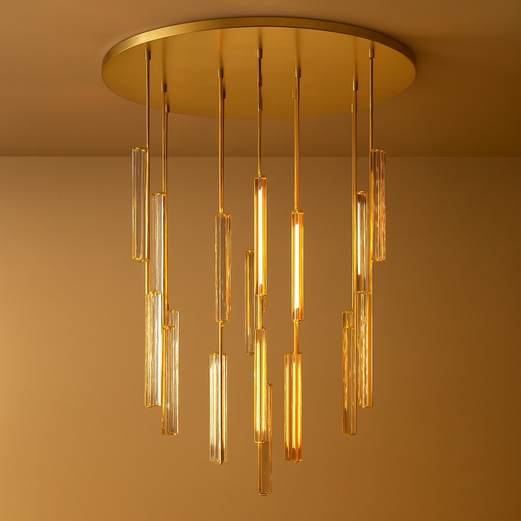 BUDUBON CRYSTAL ROUND CHANDELIER