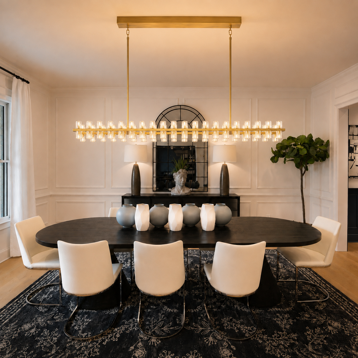 Arcuphoe LED Rectangular Chandelier