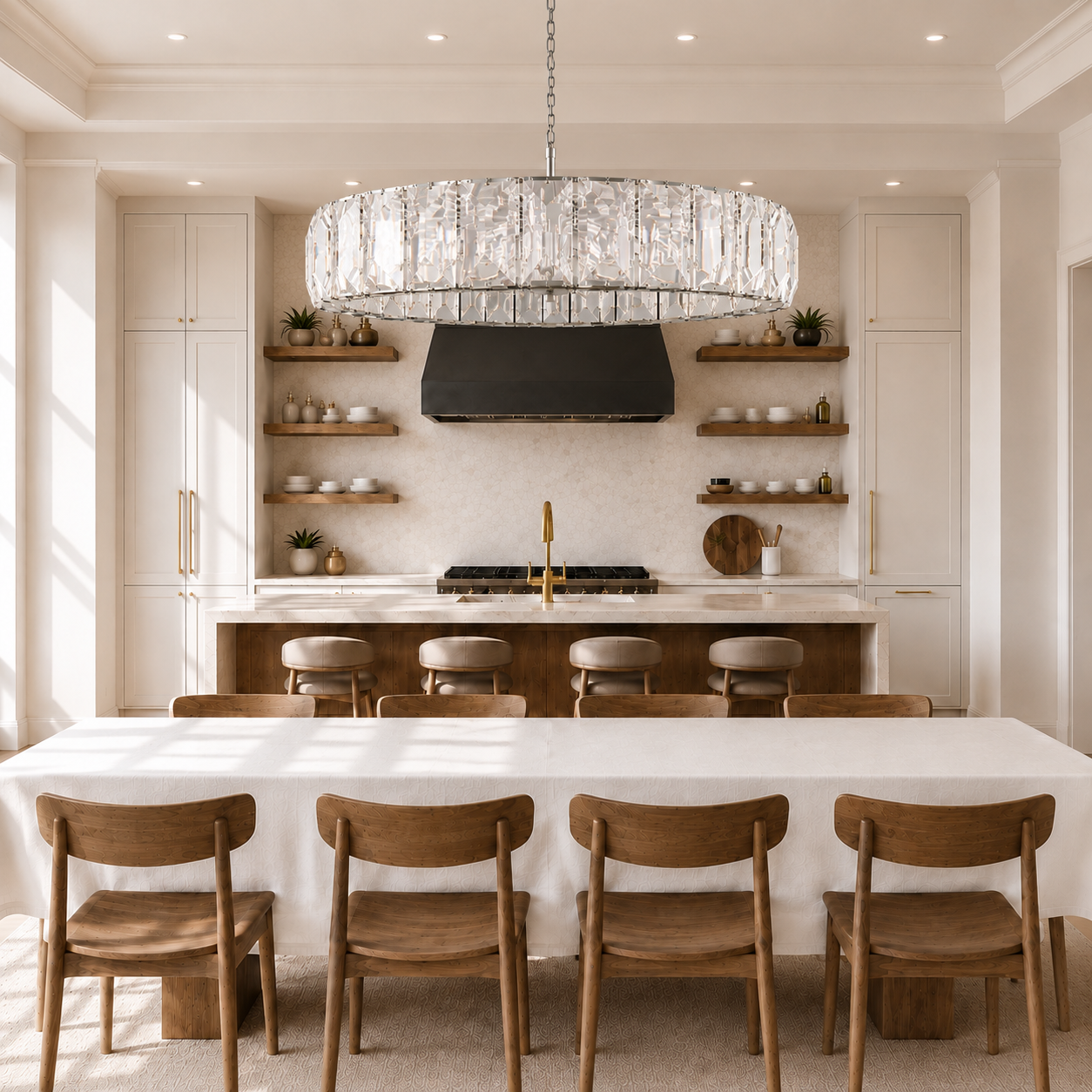 Hadilor Crystal Round Chandelier