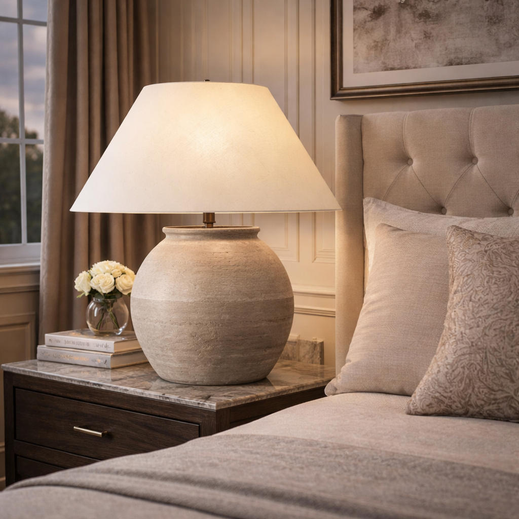 Terray Cotta Chinese Jar Table Lamp