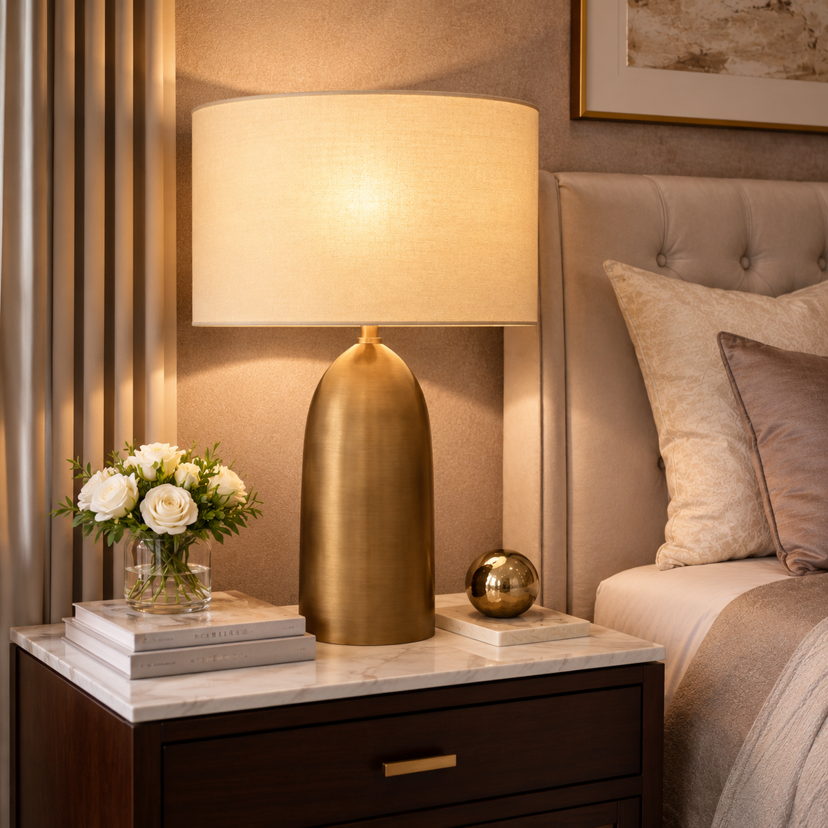 Sarezzoe Metal Tapered Table Lamp
