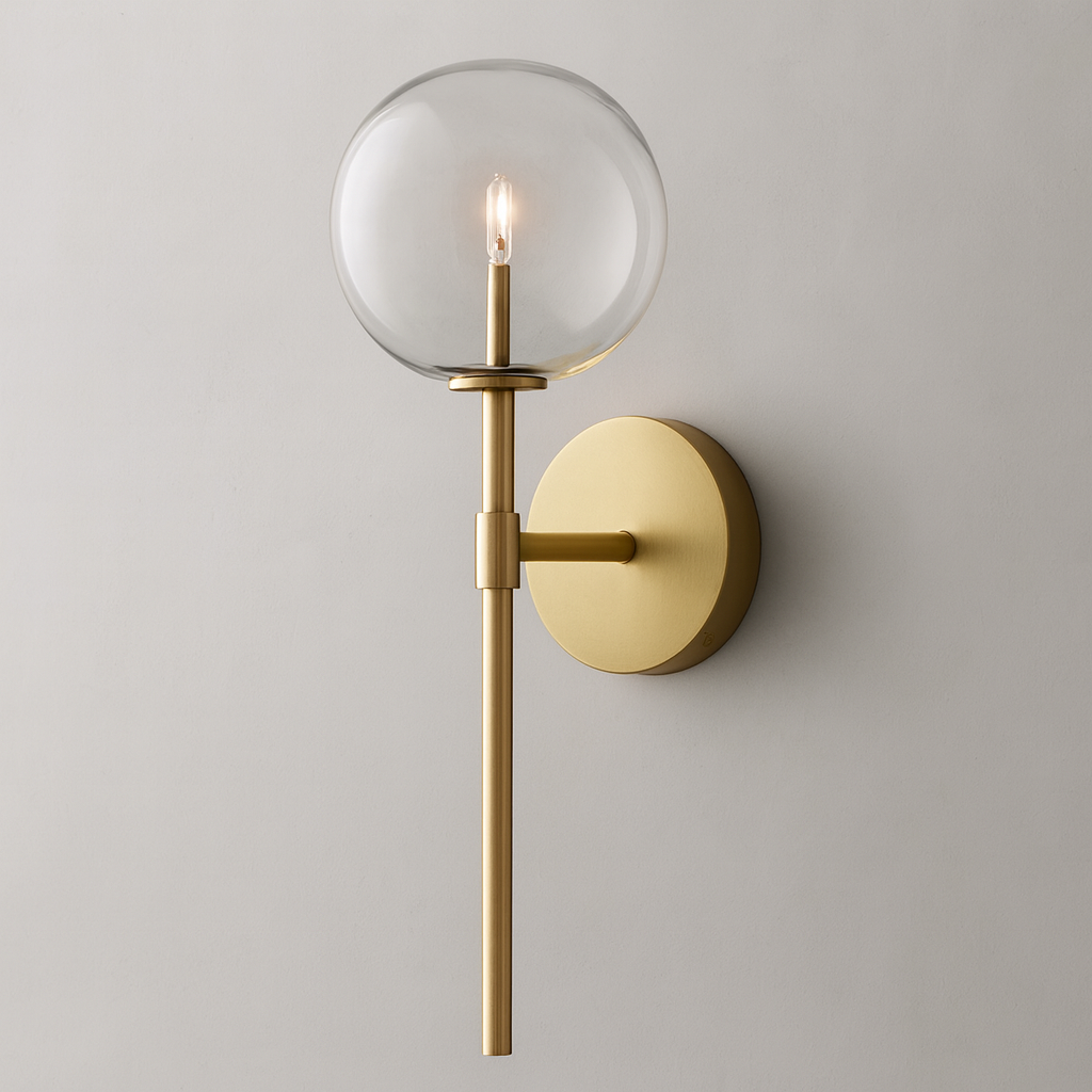 Glass Global Sconce