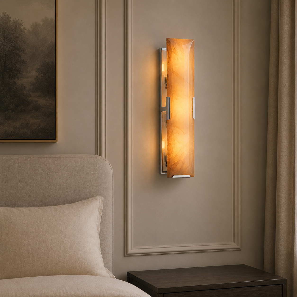 Hadilor Calcite Linear Sconce