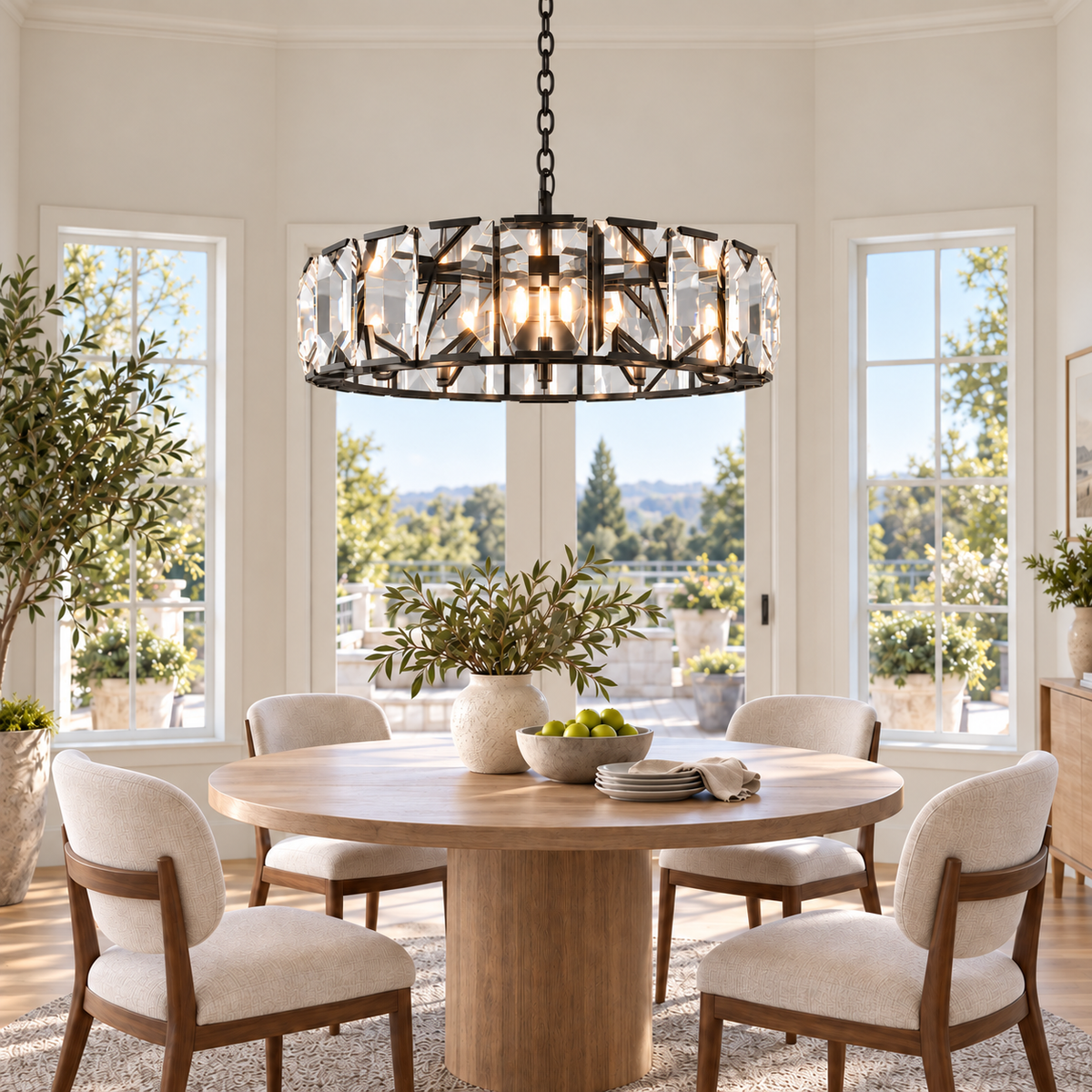 Hadilor Crystal Round Chandelier