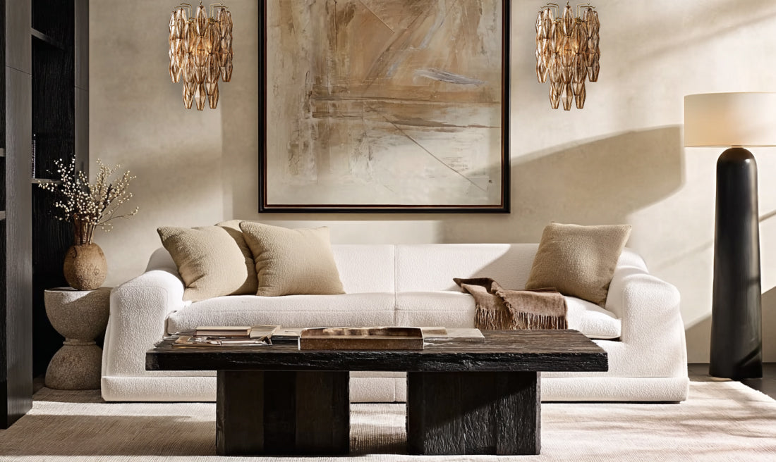 DHIARA SMOKE GLASS SCONCE