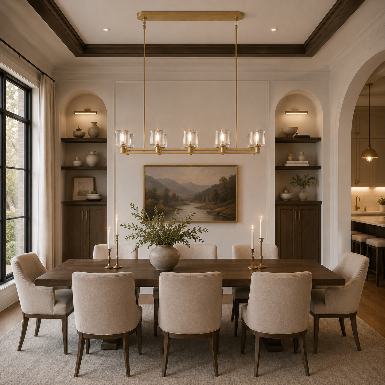 Demared Double Linear Chandelier