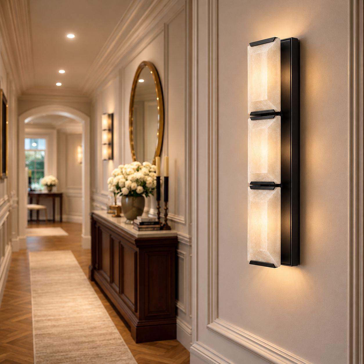 Marlow Calcite Triple Sconce