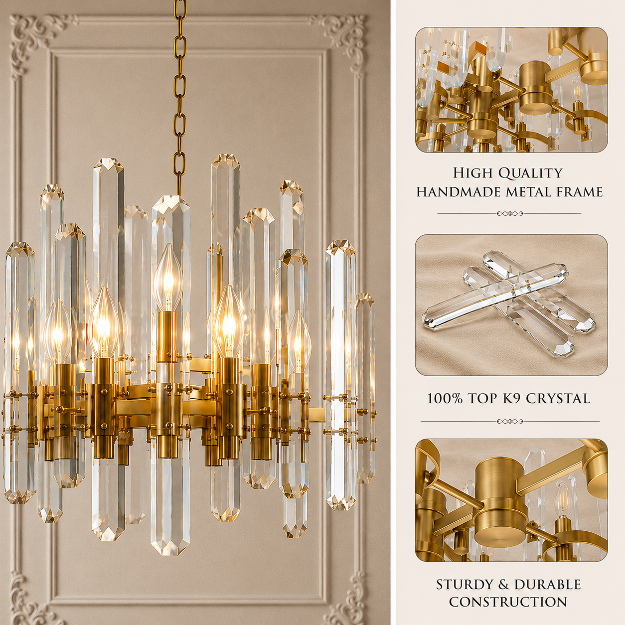 Bororence Linear Chandelier