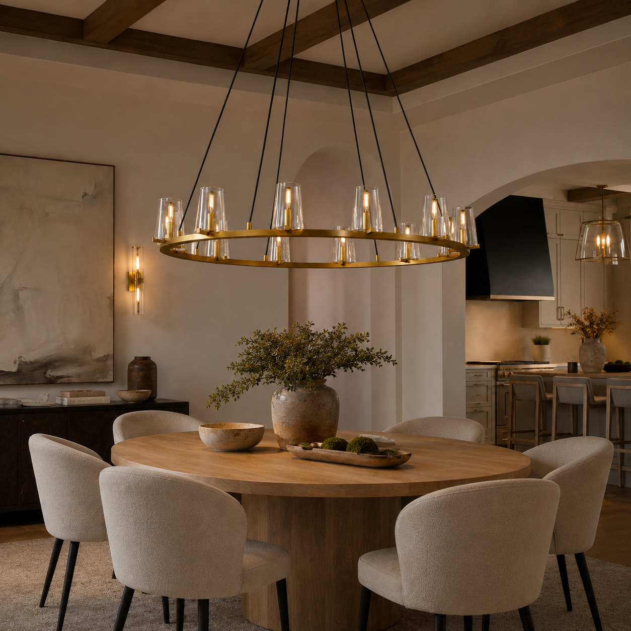 Pauillace Round Chandelier