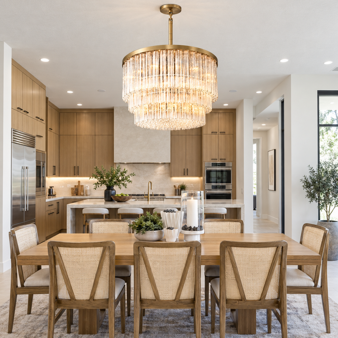 Cirbos Three-Tier Round Chandelier