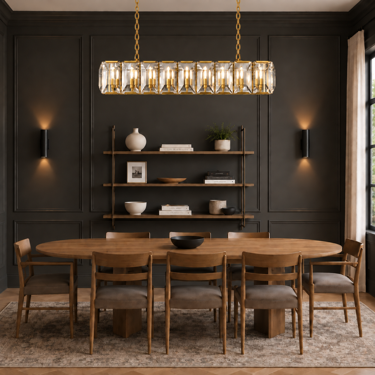 Hadilor Crystal Rectangular Chandelier