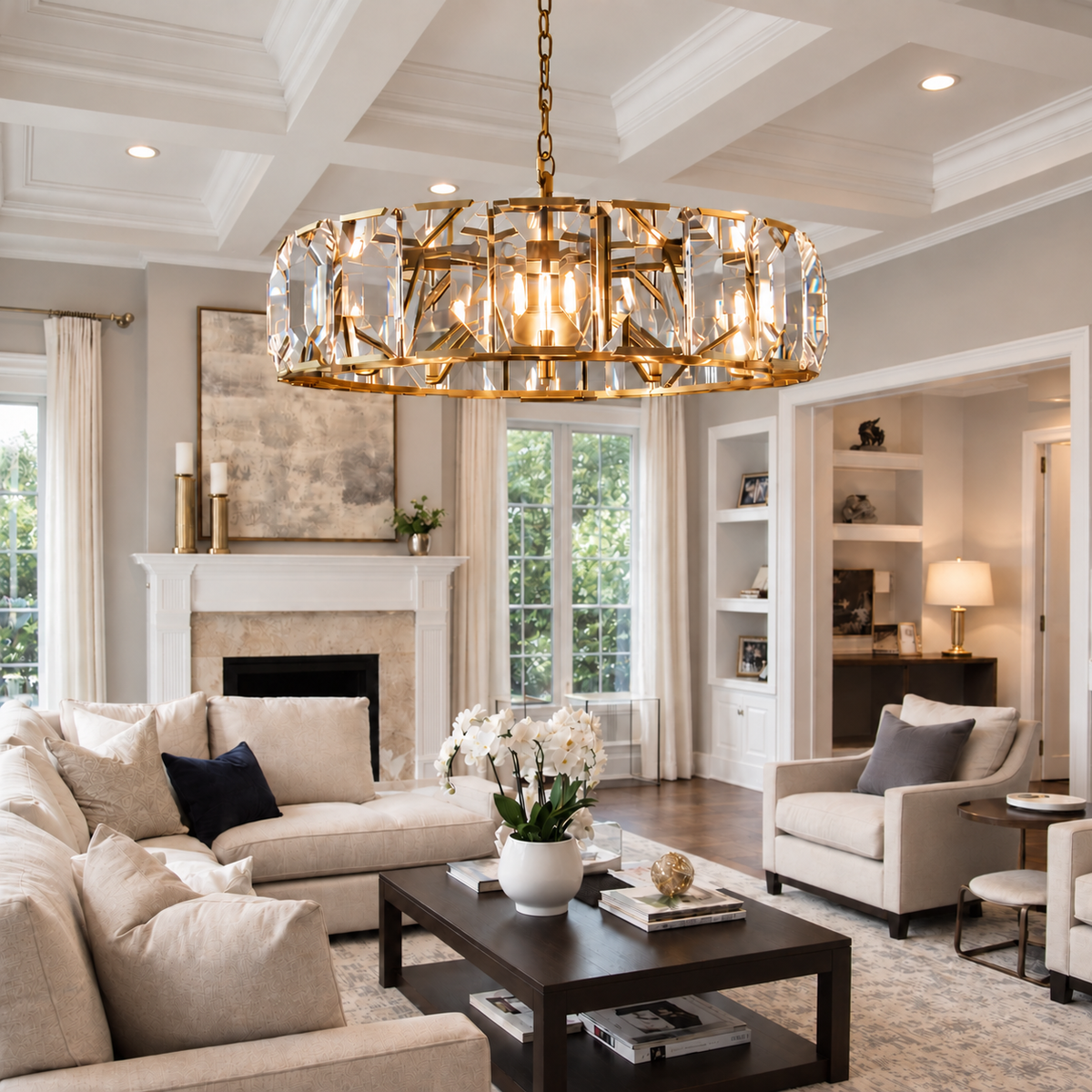 Hadilor Crystal Round Chandelier
