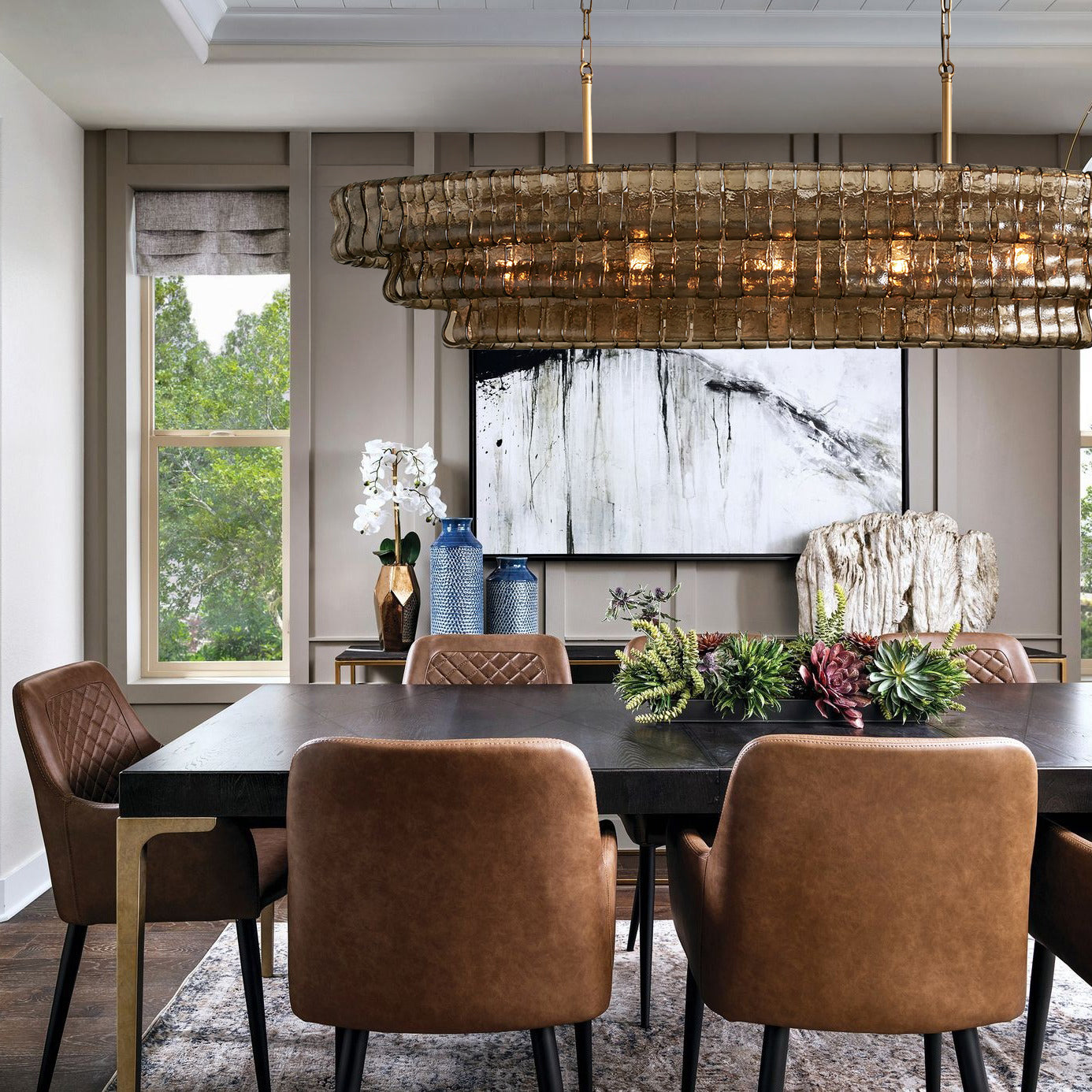 Ghiaccio Oval Chandelier