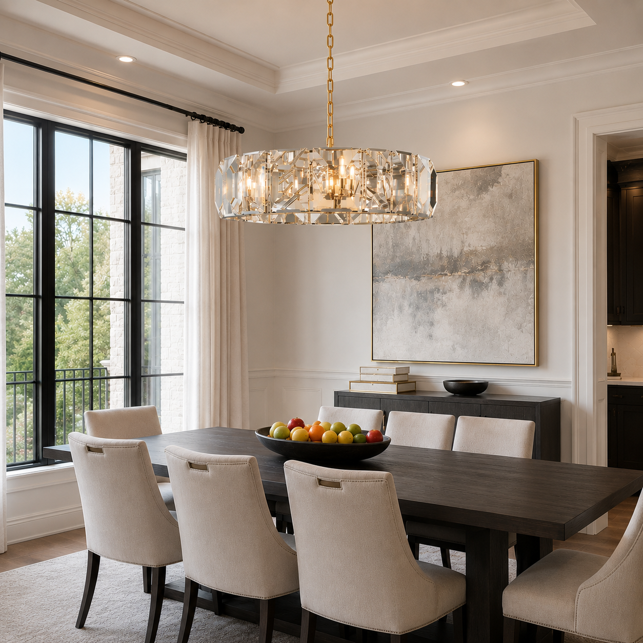 Marlow Crystal Round Chandelier