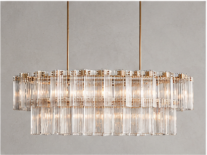 Delsie Oval Tiered Chandelier