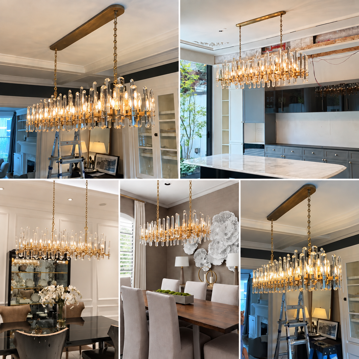 Bororence Linear Chandelier
