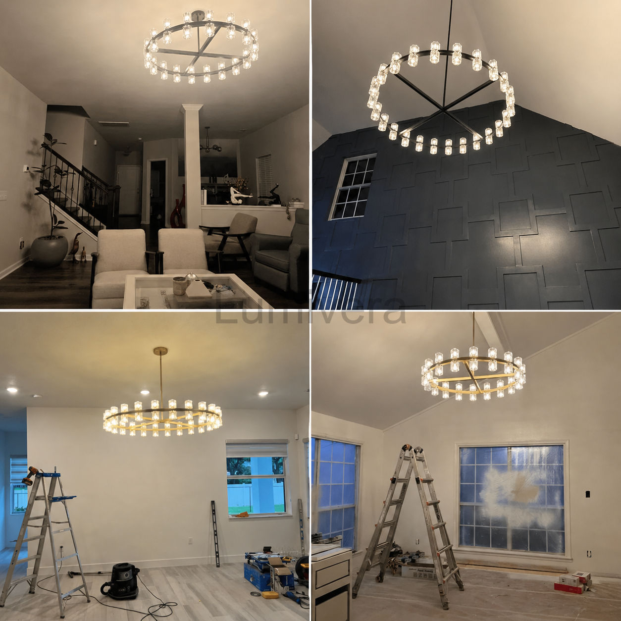 Arcuphoe Led Round Chandelier