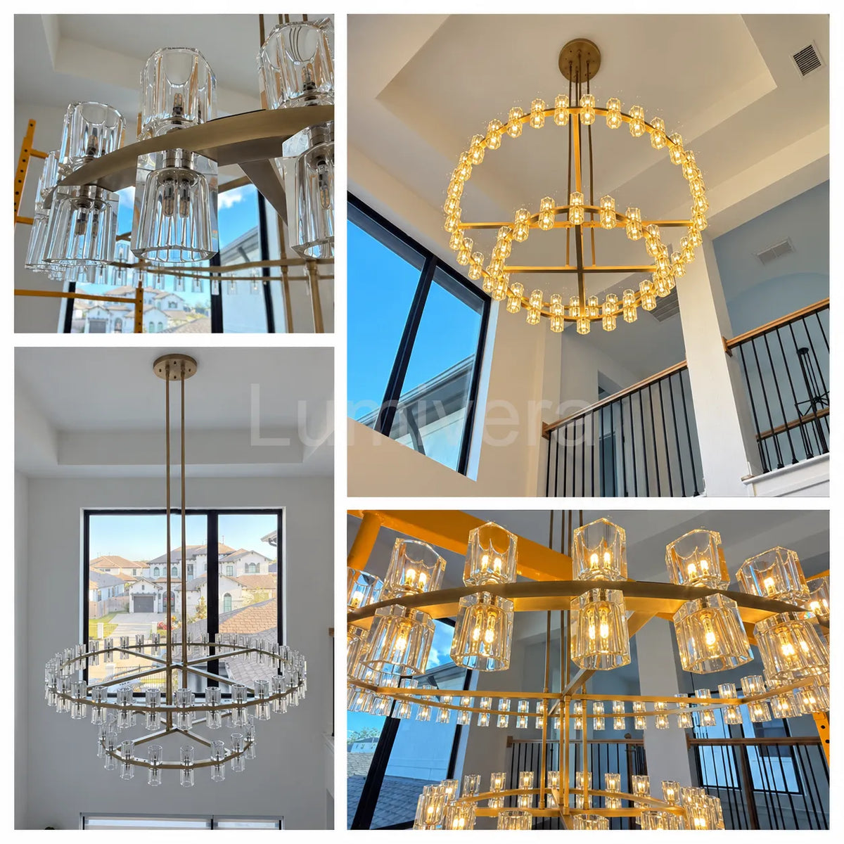 Arcuphoe Series Round Two-tierd Wagon Wheel Chandelier